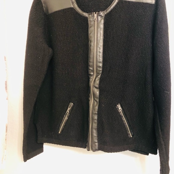 APT. 9 Black Moto Cardigan  PL - Picture 2 of 12